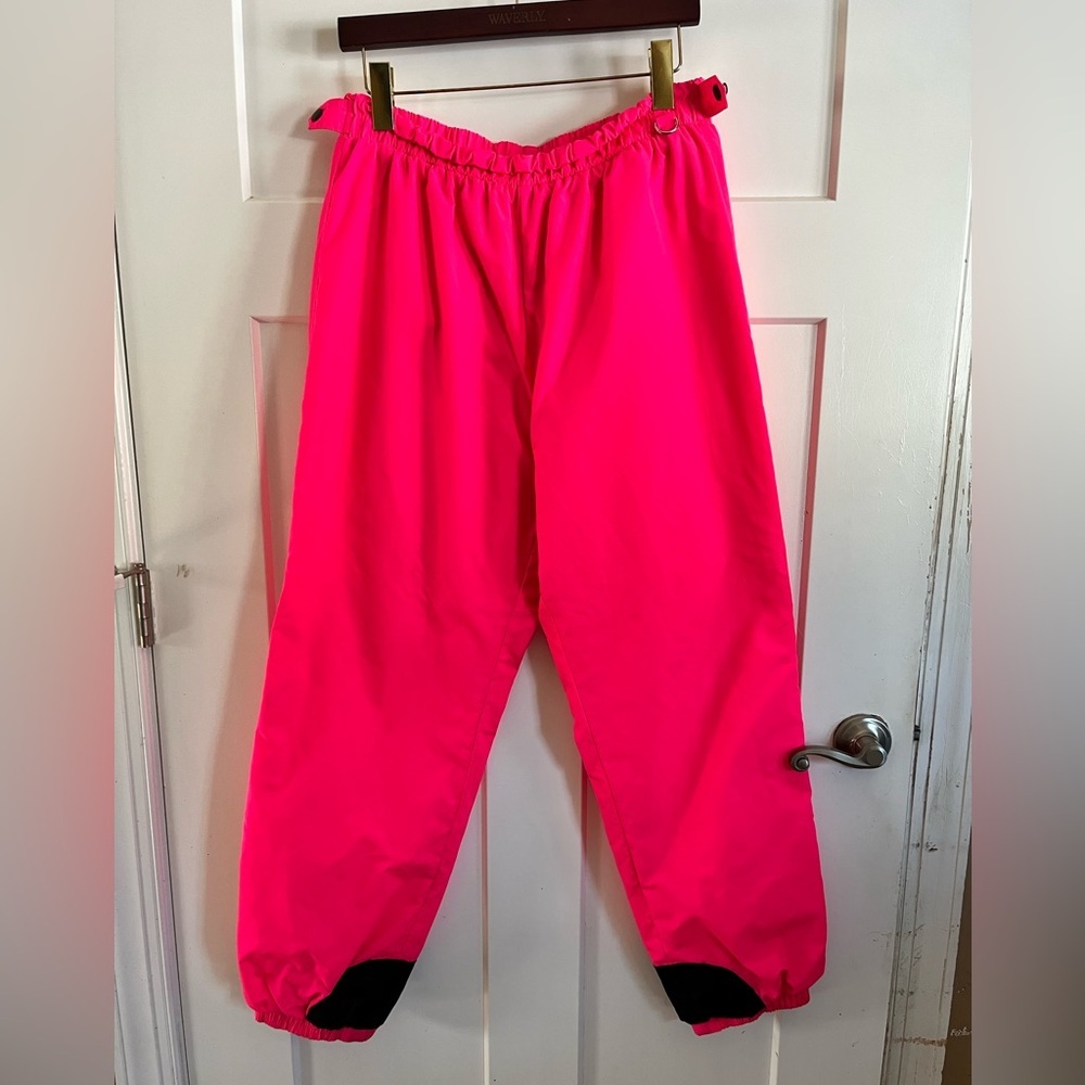 Columbia hot pink ski/snow pants mens large